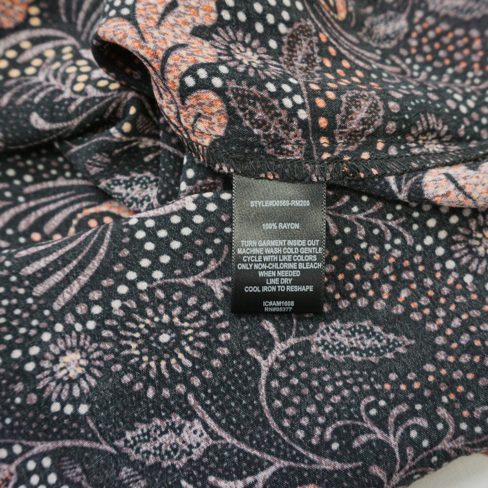 Sanctuary Long Sleeve Black Printed Peasant Dress - Picture 4 of 8